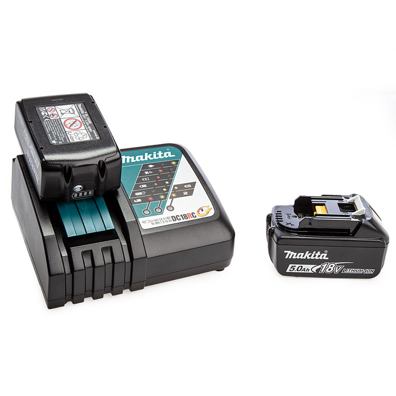 Makita Makita 18V 2 x BL1850B 5.0Ah Batteries, DC18RC Charger & MakPac Case Set 00018