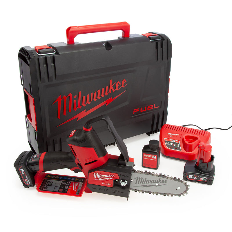 Milwaukee Milwaukee M12 FHS-602X FUEL Hatchet Pruning Saw (2 x 6.0Ah Batteries) 4933472213