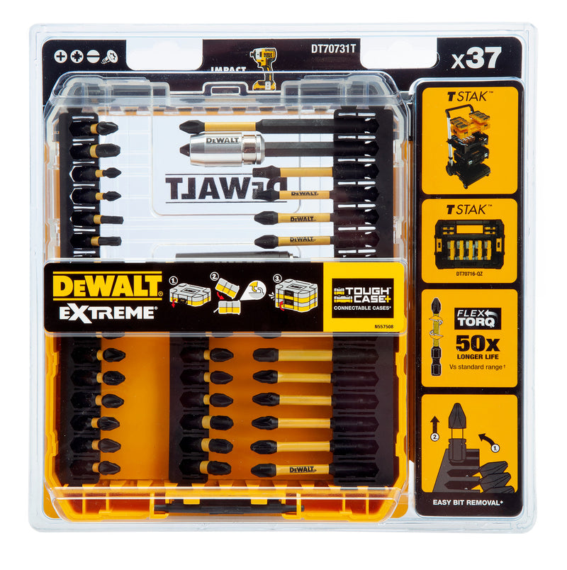 Dewalt Dewalt DT70731T FLEXTORQ Screwdriver Bit Set in Connectable Case (37 Piece) DT70731T