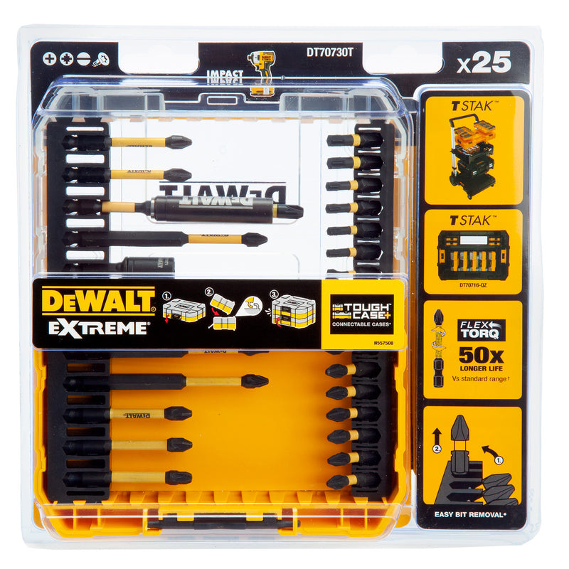 Dewalt Dewalt DT70730T FLEXTORQ Screwdriver Bit Set in Connectable Case (25 Piece) DT70730T