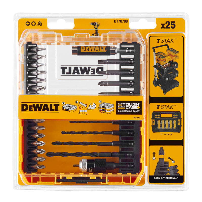 Dewalt Dewalt DT70708 Drill and Screwdriver Bit Set in Connectable Case (25 Piece) DT70708