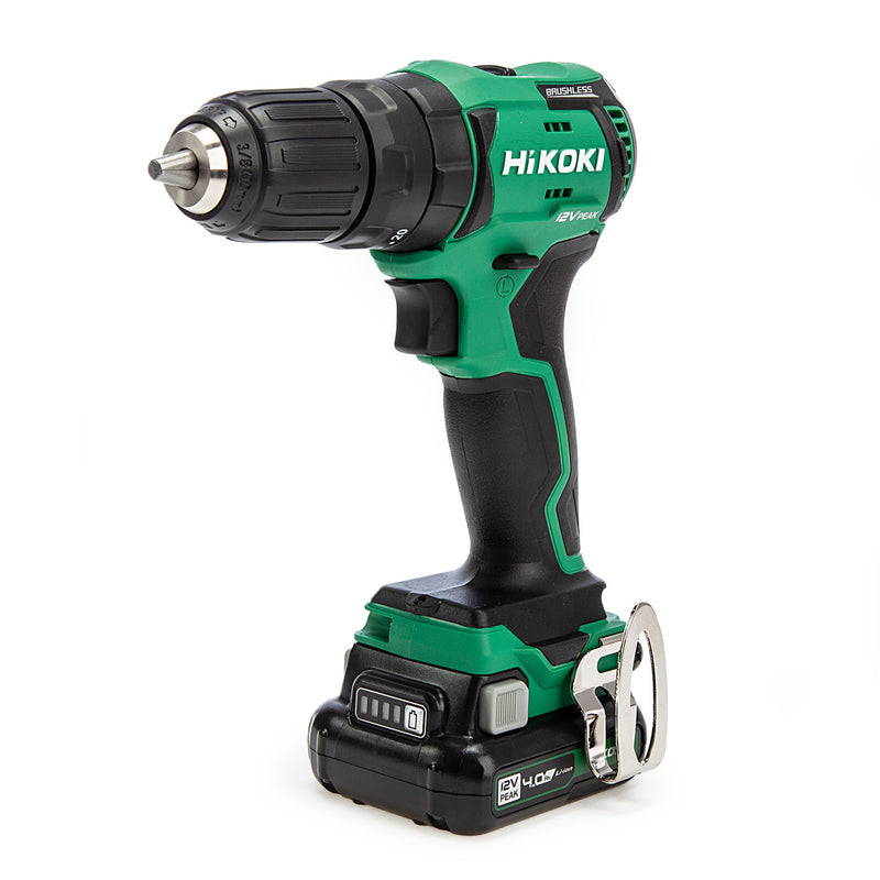 HiKOKI HiKOKI DV12DDJHZ 12V Peak Brushless Combi Drill (2 x 4Ah Batteries) DV12DDJHZ