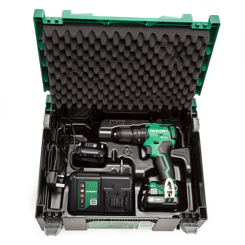 HiKOKI HiKOKI DV12DDJHZ 12V Peak Brushless Combi Drill (2 x 4Ah Batteries) DV12DDJHZ