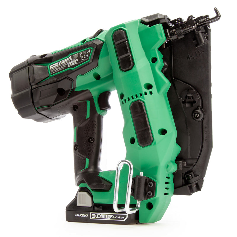 HiKOKI HiKOKI NT1865DMB/JXZ 18V 16GA Brushless Angled Finish Nailer (2 x 3.0Ah Batteries) NT1865DMB/JXZ