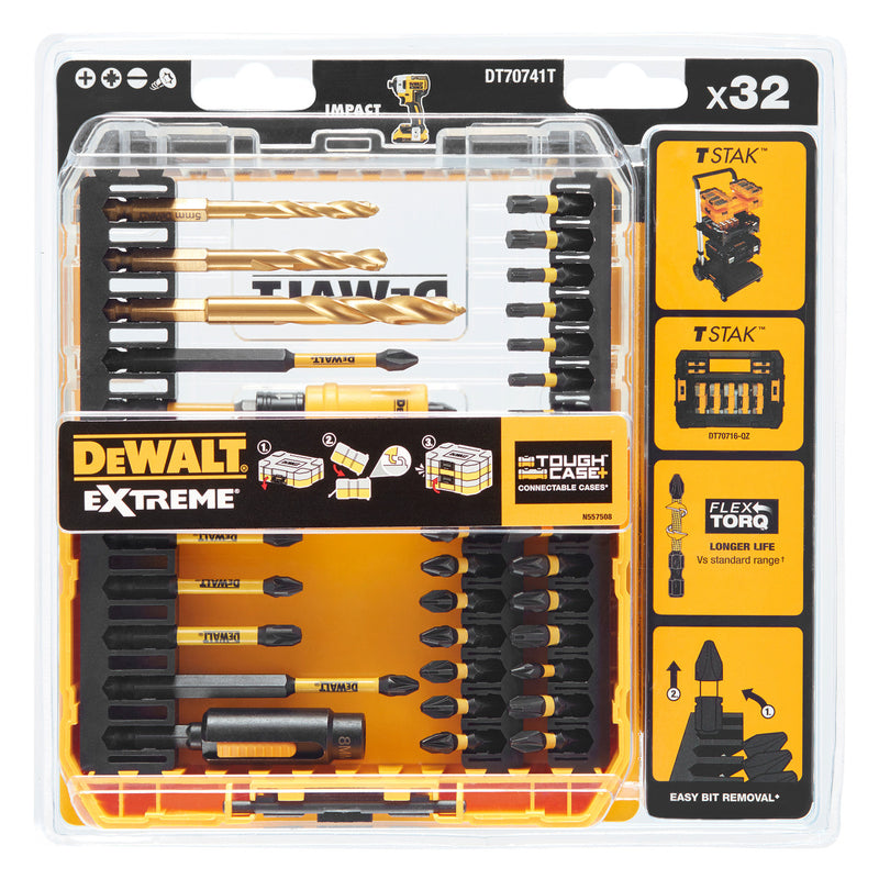 Dewalt Dewalt DT70741T FLEXTORQ Drill Drive Set in Connectable Case (32 Piece) DT70741T-QZ