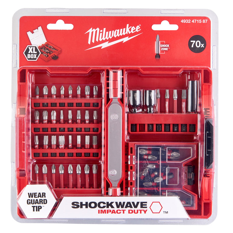 Milwaukee Milwaukee 4932471587 Shockwave Impact Duty Screwdriver Bit Set (70 Piece) 4932471587