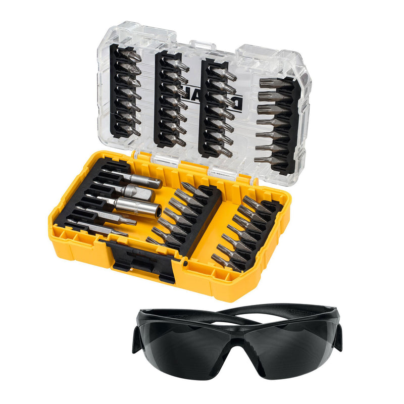 Dewalt Dewalt DT70704 Screwdriver Bit Set & Safety Glasses (47 Piece) DT70704-QZ