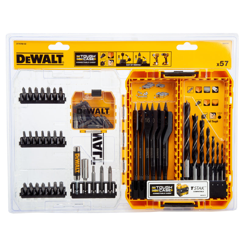 Dewalt Dewalt DT70768 Wood Drill Drive Set in Connectable Case (57 Piece) DT70768