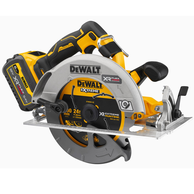 Dewalt Dewalt DCS573T1 18V XR 190mm Circular Saw with FlexVolt Advantage in TSTAK (1 x 6.0Ah Battery) DCS573T1-GB