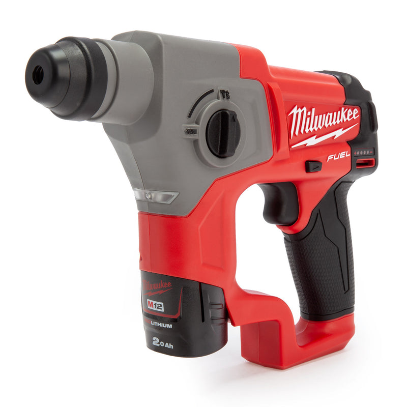 Milwaukee Milwaukee M12 CH-202B FUEL Brushless SDS Hammer Drill (2x 2.0Ah Batteries) 4933478786