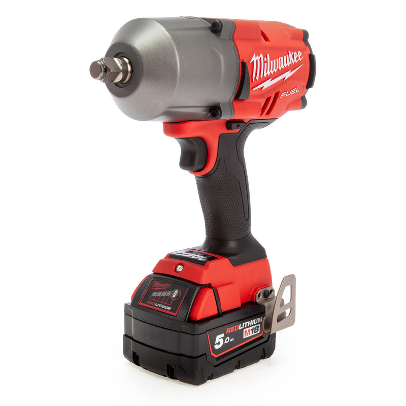 Milwaukee Milwaukee M18 FPP2AI-502B Fuel Twinpack - Impact Wrench and Grease Gun (2x 18V 5.0Ah) 4933472104