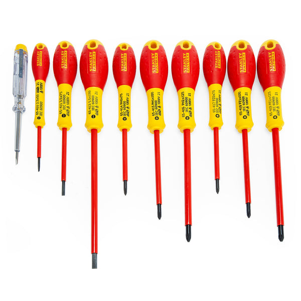 Stanley Stanley FMHT62573-0 FatMax VDE Insulated Assorted Screwdriver Set (10 Piece) FMHT62573-0