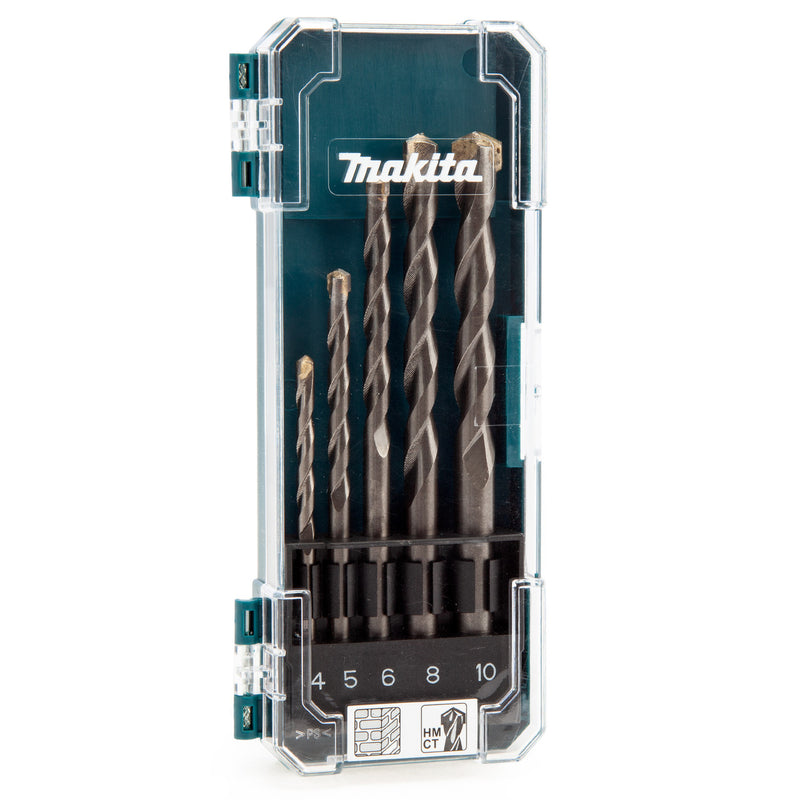 Makita Makita D-72877 TCT Drill Bit Set for Masonry (5 Piece) D-72877