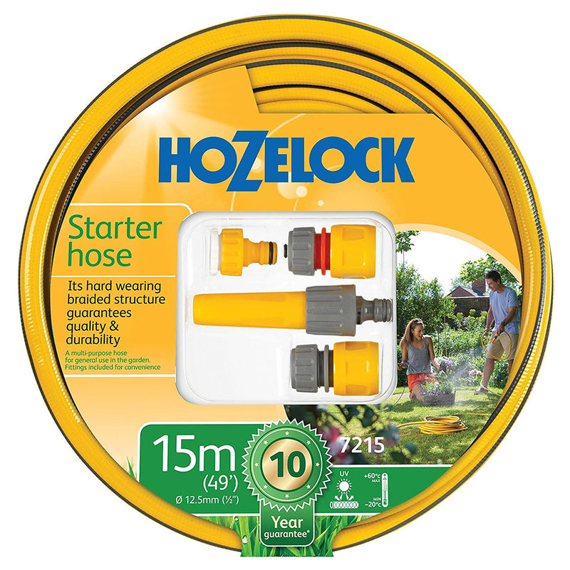 Hozelock Hozelock 7215 9 Starter Hose & Fittings Set 12.5mm x 15 Metres 7215 9