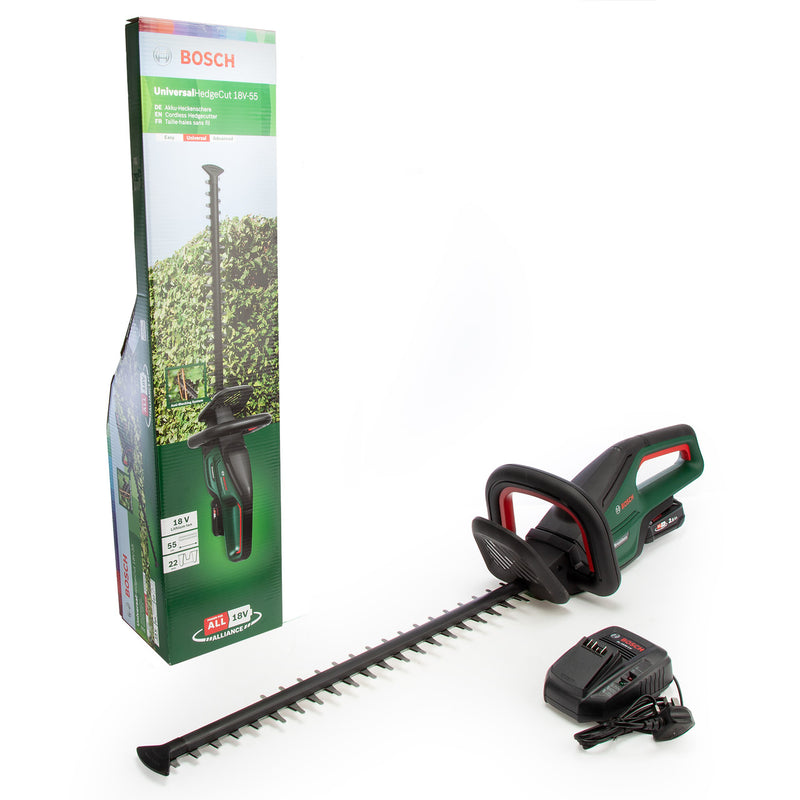 Bosch Bosch UniversalHedgeCut 18V-55 Cordless Hedge Cutter (1 x 2.5Ah Battery) 0600849J70