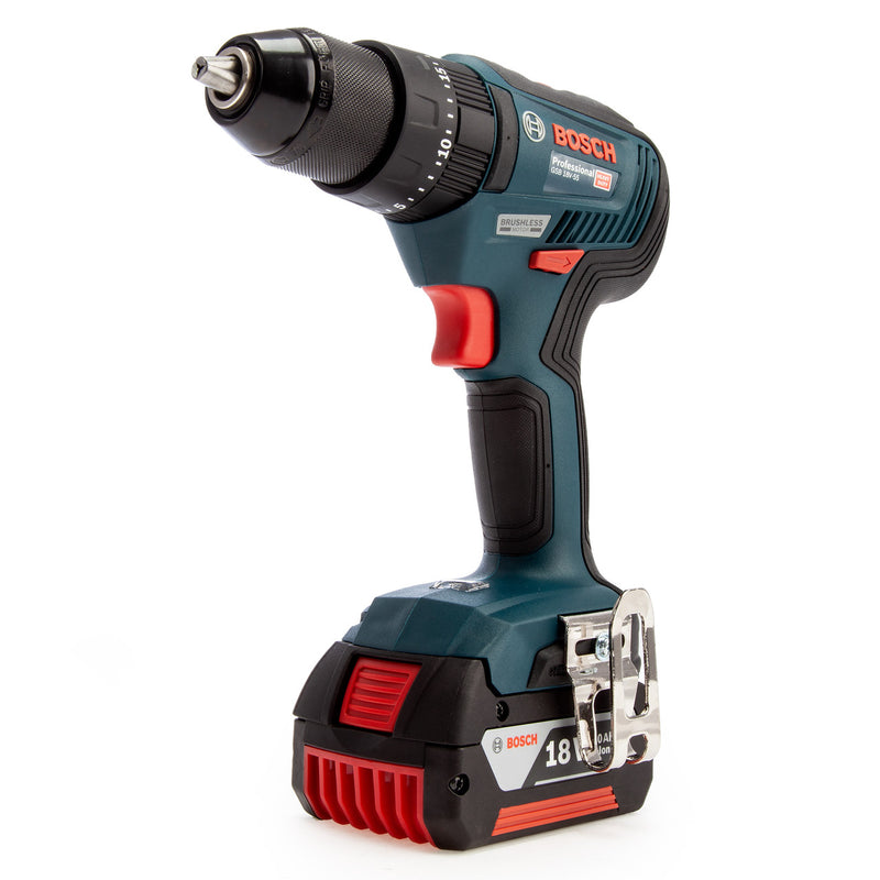 Bosch Bosch GSB 18V-55 Professional Brushless Combi Drill (3 x 3.0Ah Batteries) 0615990M5X