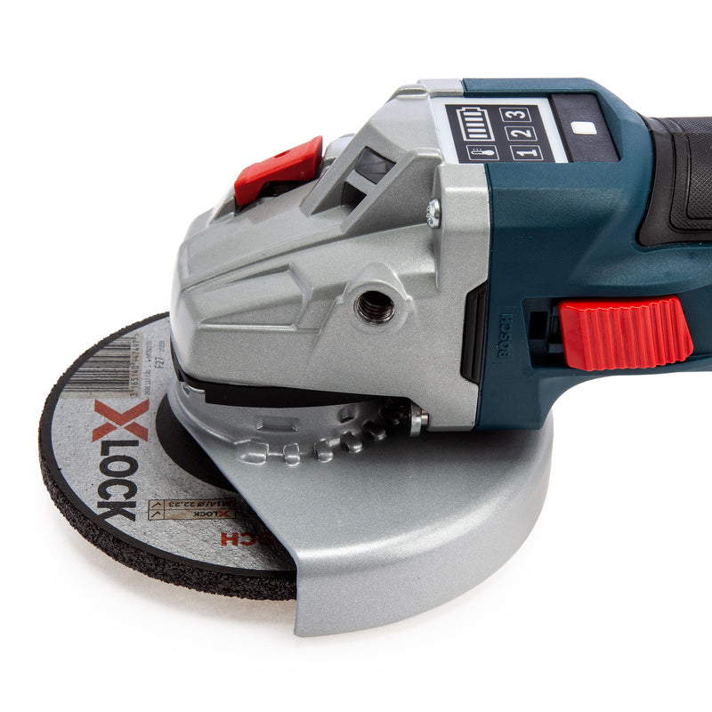 Bosch Bosch GWS 18V-10 SC 5 inch/125mm Brushless Angle Grinder (Body Only) with GCY 42 Bluetooth Module 06019G340B