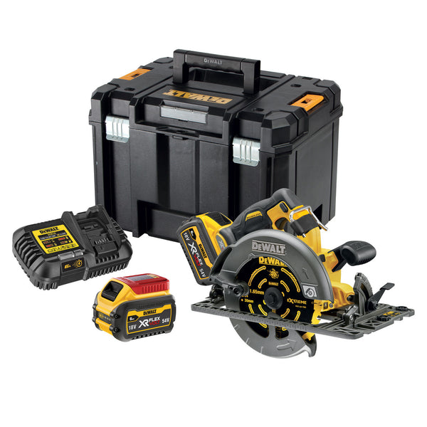 Dewalt Dewalt DCS579T2 54V XR FlexVolt 190mm Brushless Circular Saw (2 x 6.0Ah Batteries) DCS579T2-GB