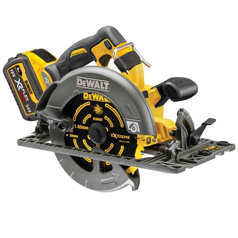 Dewalt Dewalt DCS579T2 54V XR FlexVolt 190mm Brushless Circular Saw (2 x 6.0Ah Batteries) DCS579T2-GB