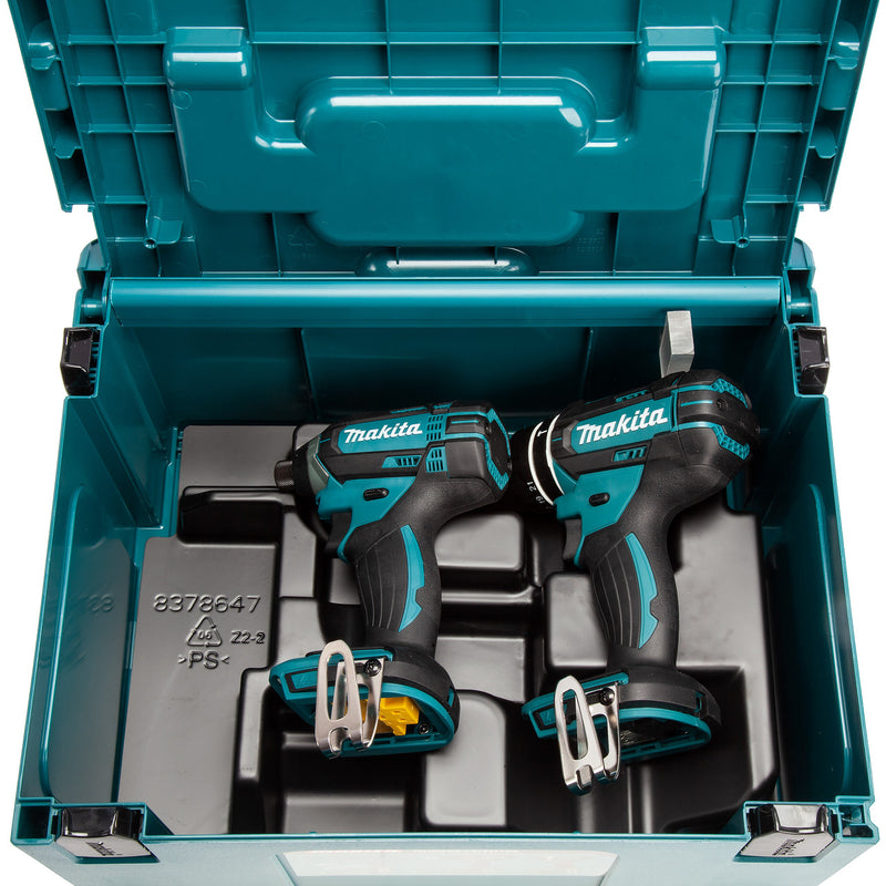 Makita Makita DLX2131ZJ 18V LXT DHP482Z Combi Drill & DTD152Z Impact Driver in Makpac Case (Body Only) DLX2131ZJ