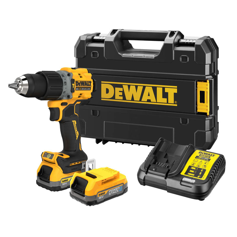 Dewalt Dewalt DCD805E2T 18V XR Combi Drill (2 x Powerstack Batteries) DCD805E2T-GB