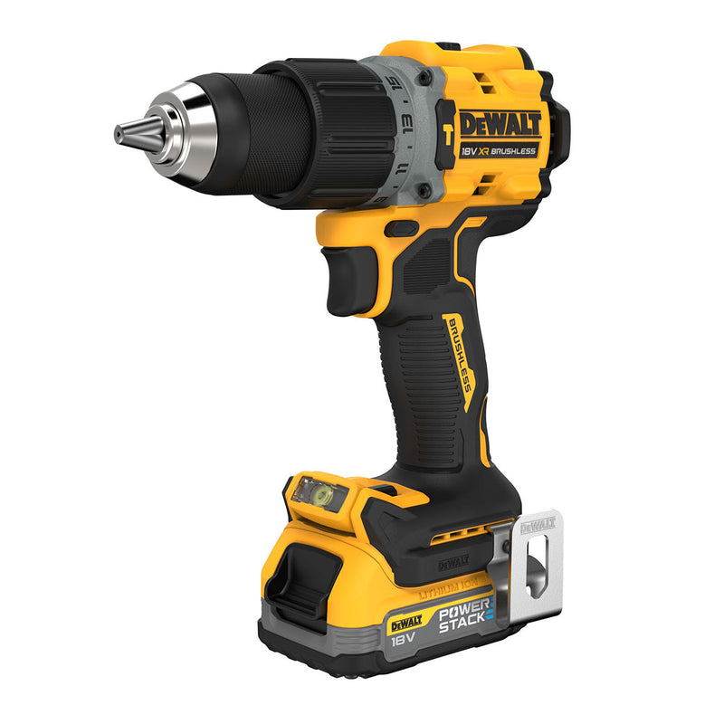 Dewalt Dewalt DCK2050E2T 18V XR Combi Drill & Impact Driver Twin Pack (2 x Powerstack Batteries) DCK2050E2T-GB