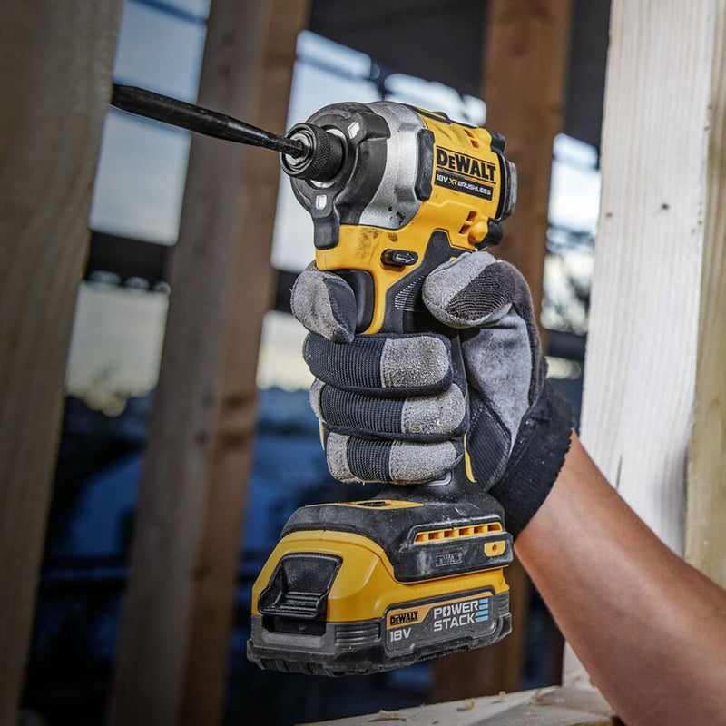 Dewalt Dewalt DCK2050E2T 18V XR Combi Drill & Impact Driver Twin Pack (2 x Powerstack Batteries) DCK2050E2T-GB