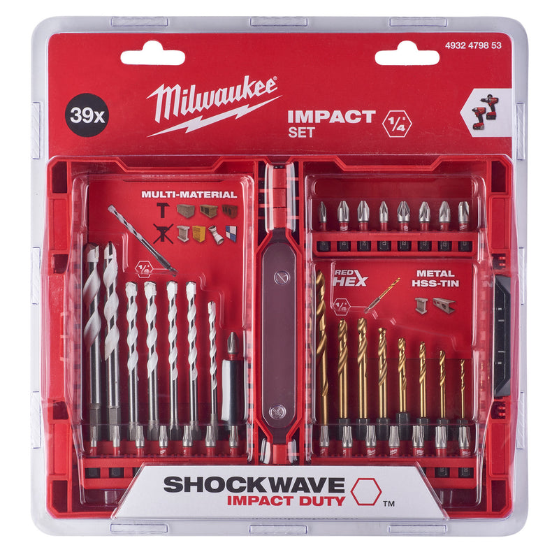 Milwaukee Milwaukee 4932479853 Shockwave Impact Duty Screwdriver & Drill Bit Set (39 Piece) 4932479853