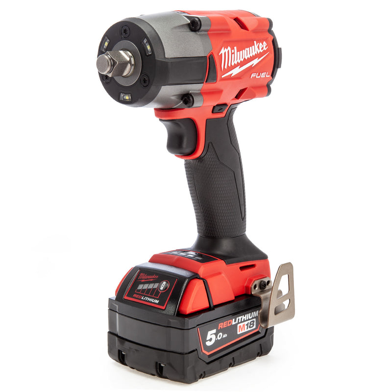 Milwaukee Milwaukee M18 FMTIW2F12 FUEL 1/2" Impact Wrench with Friction Ring (2 x 5.0Ah Batteries) 4933478451