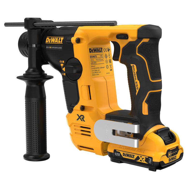 Dewalt Dewalt DCH072L2 12V XR Brushless SDS Plus Hammer Drill (2 x 3.0Ah Batteries) DCH072L2-GB