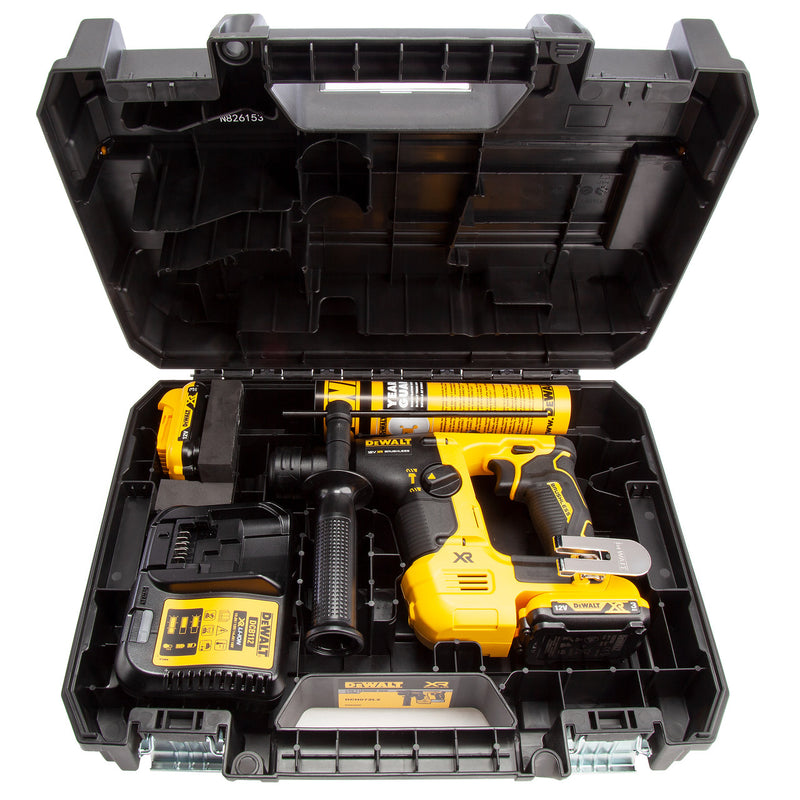 Dewalt Dewalt DCH072L2 12V XR Brushless SDS Plus Hammer Drill (2 x 3.0Ah Batteries) DCH072L2-GB