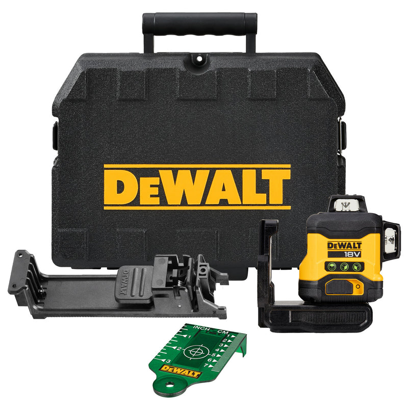 Dewalt Dewalt DCLE34031N 18V XR Compact 3 x 360 Green Laser (Body Only) DCLE34031N-XJ