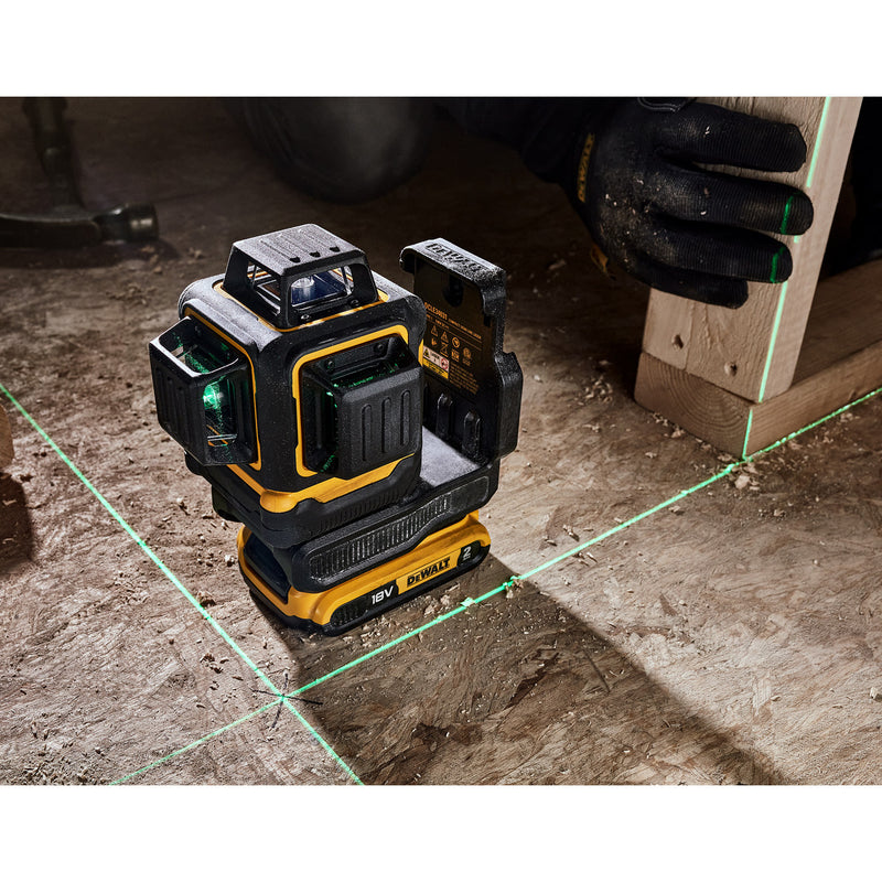 Dewalt Dewalt DCLE34031N 18V XR Compact 3 x 360 Green Laser (Body Only) DCLE34031N-XJ