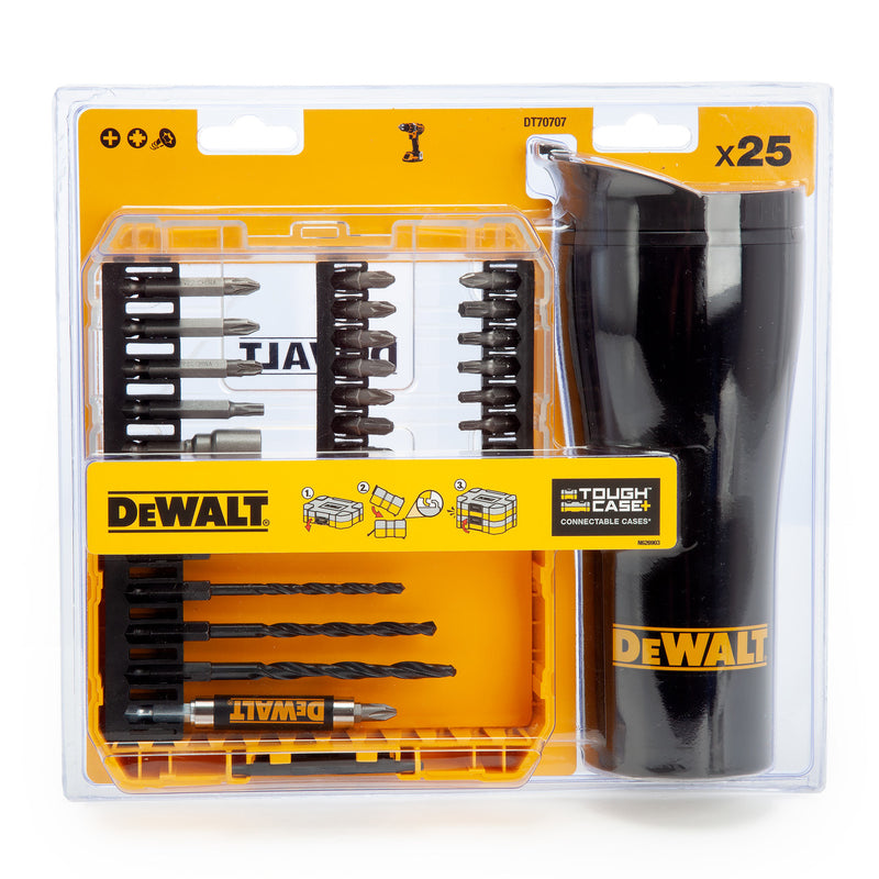 Dewalt Dewalt DT70707 Drill and Screwdriver Bit Set in Connectable Case with Mug (25 Piece) DT70707