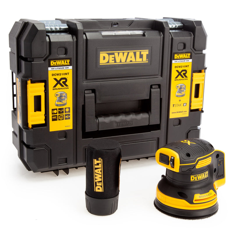 Dewalt Dewalt DCW210NT 18V XR 5 inch/125mm Brushless Random Orbital Sander (Body Only) in T-STAK Box DCW210NT-XJ