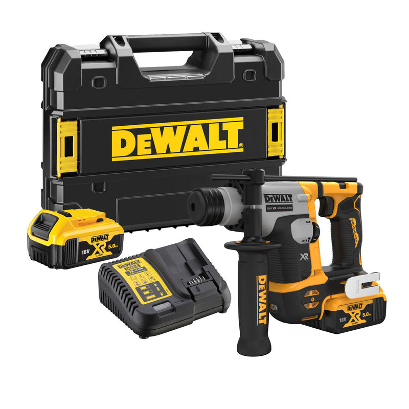 Dewalt Dewalt DCH172P2 18V XR Brushless SDS Plus Hammer Drill (2 x 5.0Ah Batteries) DCH172P2-GB