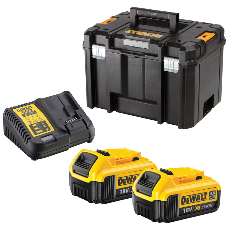 Dewalt Dewalt 18V 2 x DCB182 4.0Ah Batteries, DCB115 Charger & TSTAK Set DCB182BATTDEAL