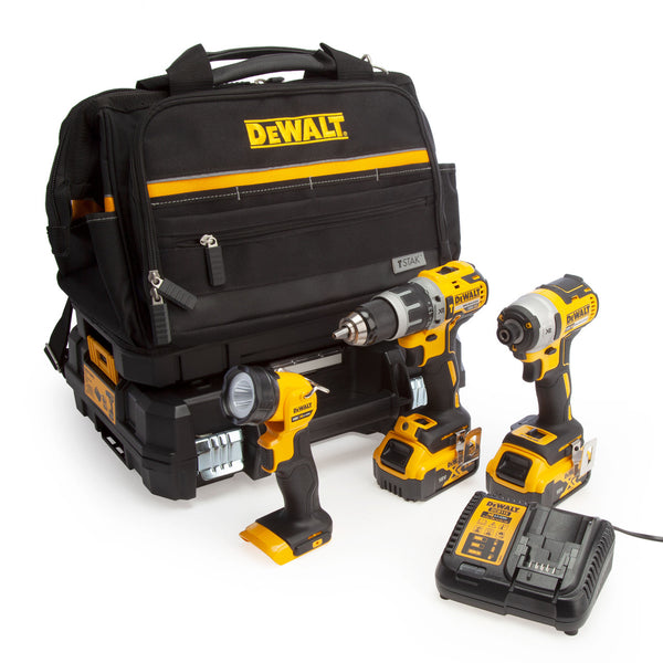 Dewalt Dewalt 18V XR DCF887, DCD796 & DCL040 Kit (2 x 5.0Ah Batteries) DCD796IMPACTDEAL