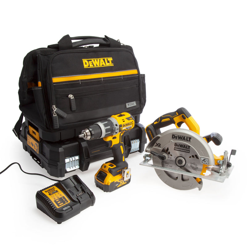 Dewalt Dewalt 18V XR DCD796 Combi Drill & DCS570 Circular Saw (2 x 5.0Ah Batteries) DCD796SAWDEAL