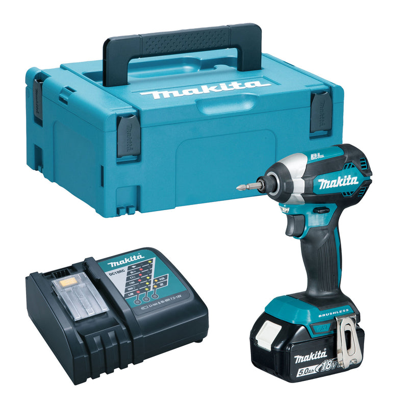 Makita Makita DTD153 18V LXT Brushless Impact Driver (1 x 5.0Ah Battery) in MakPac JDEAL-00063