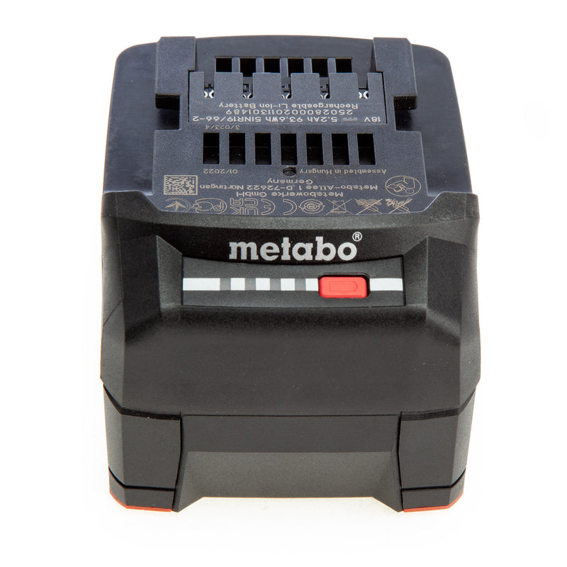 Metabo Metabo 625028000 18V Li-Power Battery Pack 5.2 Ah 625028000