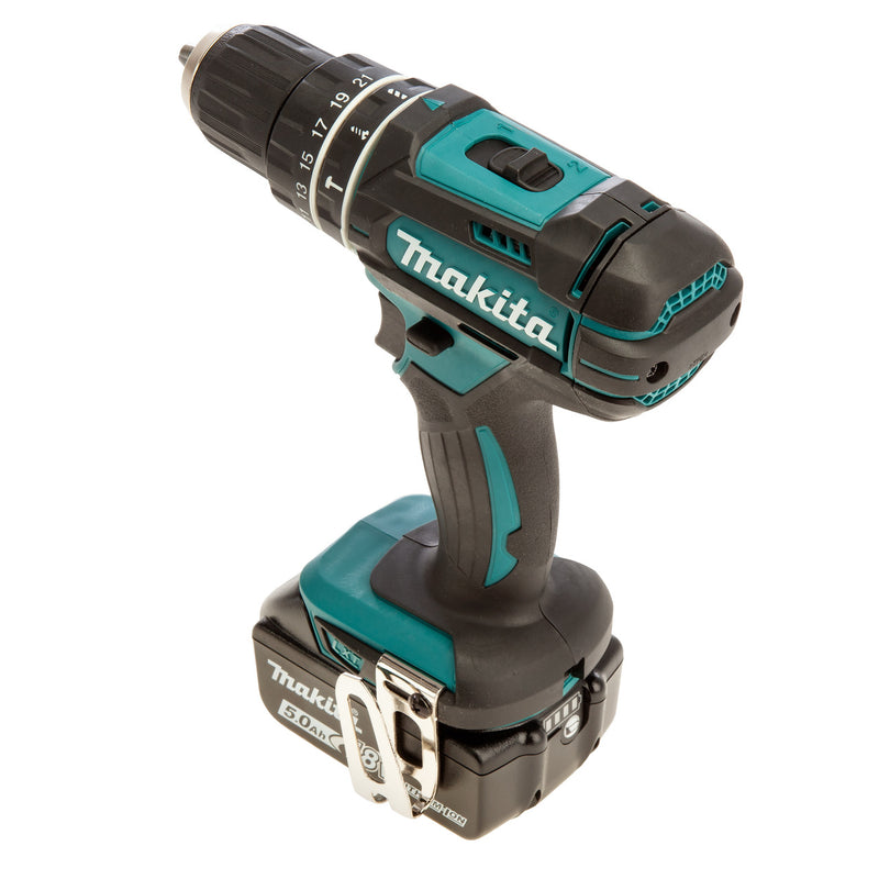 Makita Makita DHP482RTJ 18V LXT Combi Drill (2 x 5.0Ah Batteries) in MakPac case DHP482RTJ