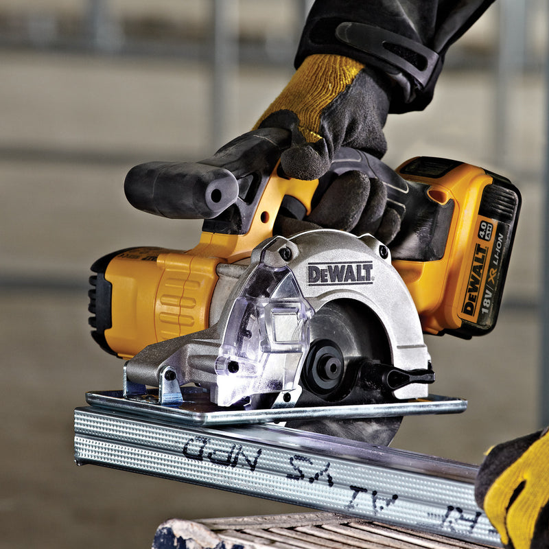 Dewalt Dewalt DCS373P2 18V XR 140mm Metal Cutting Circular Saw (2 x 5.0Ah Batteries) in TSTAK Box DCS373P2-GB