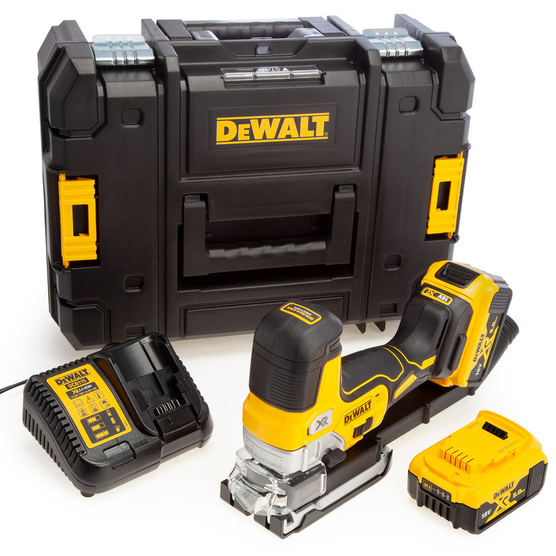 Dewalt Dewalt DCS335P2 18V XR Brushless Pendulum Jigsaw (2 x 5.0Ah Batteries) in TSTAK Box DCS335P2-GB