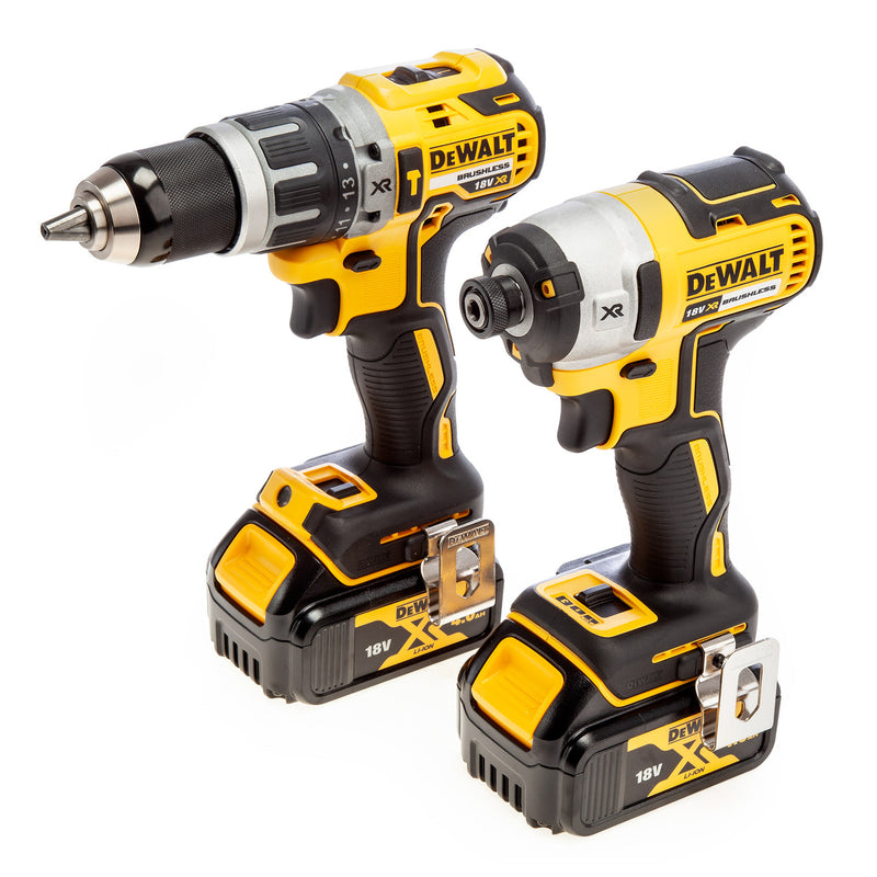 Dewalt Dewalt DCK266M2T 18V XR Combi Drill & Impact Driver Twin Pack (2 x 4.0Ah Batteries) in TSTAK Box DCK266M2T-GB