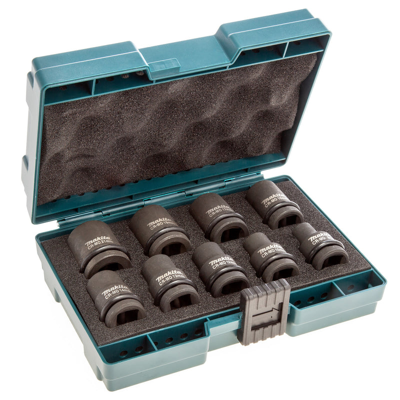 Makita Makita B-66232 Impact Socket Set 1/2in Drive (9 Piece) B-66232