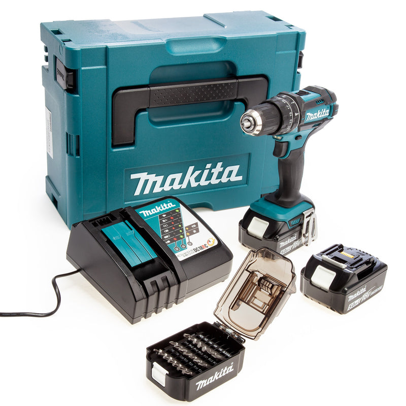 Makita Makita DHP482JX14 18V LXT Combi Drill Limited Edition (2 x 5.0Ah Batteries) in Makpac Case DHP482JX14