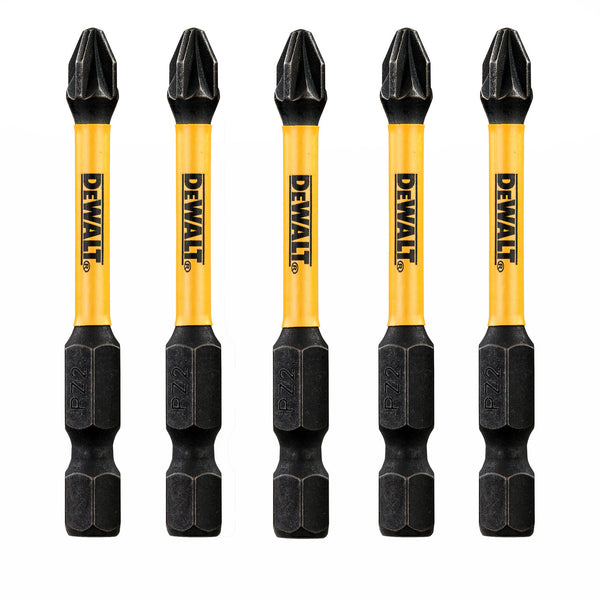 Dewalt Dewalt DT7391T Extreme FLEXTORQ PZ2 Screwdriver Bits 57mm (Pack Of 5) DT7391T-QZ