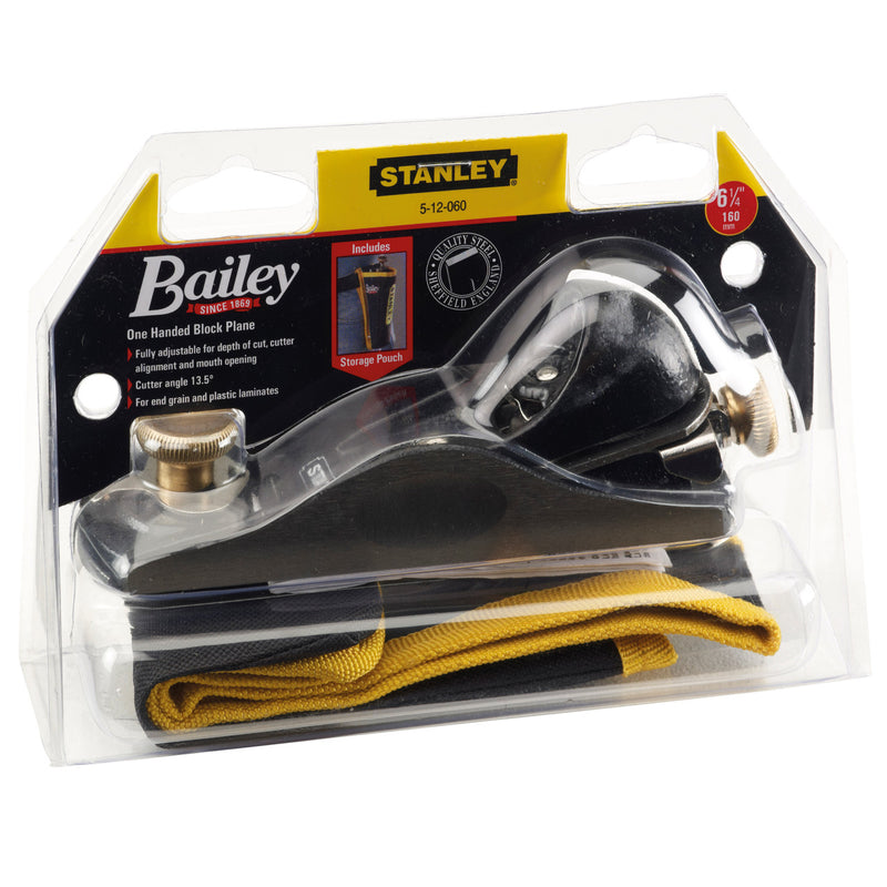 Stanley Stanley Bailey 5-12-060 Block Plane with Pouch 6. 1/4 Inch/160mm 5-12-060