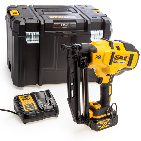 Dewalt Dewalt DCN660M1 18V XR Brushless 2nd Fix Nailer 16Ga (1 x 4.0Ah Battery) in TSTAK Box DCN660M1